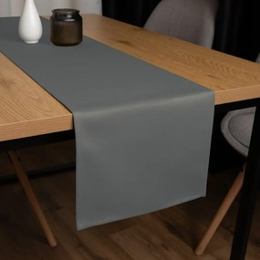 Biante Dekoračný behúň na stôl BKU-119 Antracitovo sivý 20x140 cm