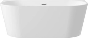 Deante Silia, voľne stojaca akrylátová vaňa 150x75 cm, biela, DEA-KDS_015W