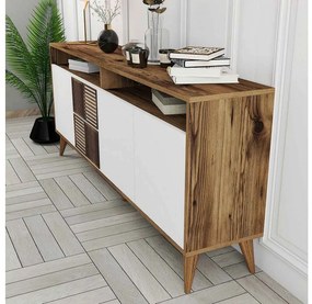 Dizajnová komoda Cadelaria 180 cm orech biely