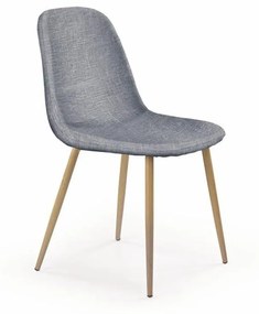 Halmar Jedálenská stolička K220, sivá/medový dub