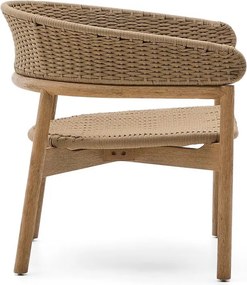 Drevené záhradné kreslo v prírodnej farbe Arinella – Kave Home