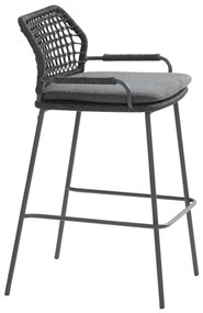 Barista barová stolička sivá