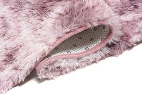 Plyšový koberec SILK Ombre - RUŽOVÝ