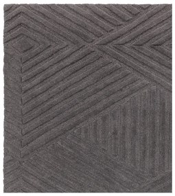 Antracitovosivý vlnený koberec 160x230 cm Hague – Asiatic Carpets