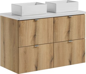 Comad Kúpeľňová skrinka s doskovým umývadlom set Nova Oak 100 dub coast evoke