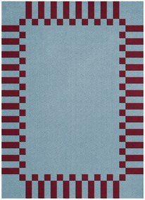 Ručne tkaný vlnený koberec's vysokým vlasom Tekla Frame