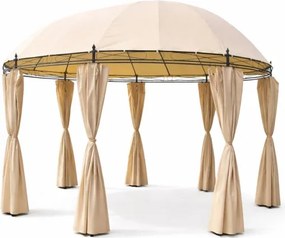 Záhradný altánok pavilón Monaco 520cm x 350cm béžová