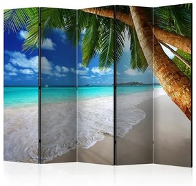 Paraván - Tropical island II [Room Dividers] Veľkosť: 225x172, Verzia: Obojstranný