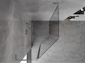 Mexen Mist L, päťuholníkový sprchový kút s krídlovými dverami, 90 x 100 cm, 8mm číre sklo, chrómový profil, 8A8L-090-100-01-00