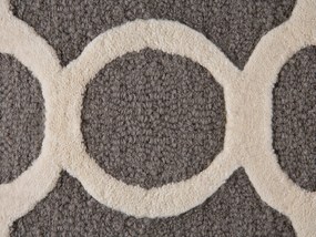 Vlnený koberec 160 x 230 cm sivý ZILE Beliani