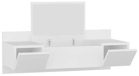 Toaletný stolík ZAKKUM 100 cm biely