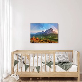 Obraz dúhy nad skaliskami (70x50 cm)
