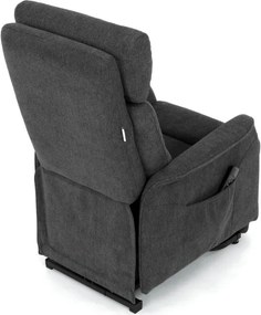 Polohovacie kreslo sivé, elektrické TV-L8960 GREY2