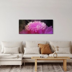 Obraz kvetiny v ružovom dyme (120x50 cm)