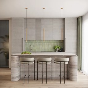 Sollux SL.1339 - Luster na lanku ARCHE 1xG9/8W/230V zlatá