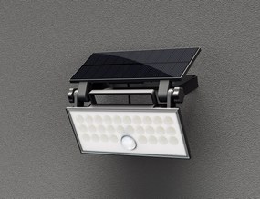 TOP LIGHT Nástenné svietidlo Heleon PIR PRO, čierne