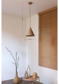 Duolla - Závesný luster na lanku IRONLINE 1xG9/3W/230V priemer 25 cm béžový