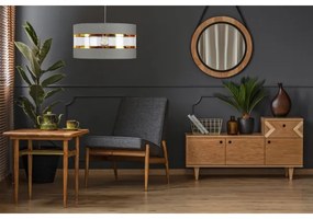 Luster na lanku LIND 1xE27/60W/230V šedá