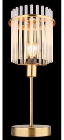 Globo 15698TM - Stolná lampa GORLEY 1xE14/40W/230V pr. 15 cm zlatá
