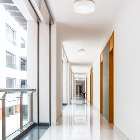 Brilagi - LED Stropné svietidlo BELLADONNA 3xE27/15W/230V pr. 50 cm biela/dub