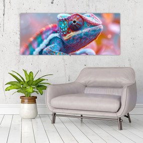 Obraz - Sfarbený chameleón (120x50 cm)