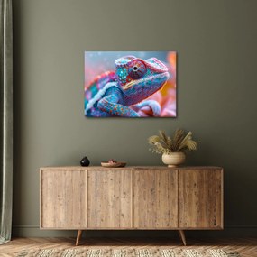 Obraz - Sfarbený chameleón (70x50 cm)