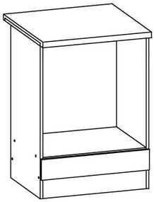 Dolná kuchynská skrinka na rúru Estell EZ15 D60P. Vlastná spoľahlivá doprava až k Vám domov. 762613