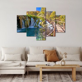 Obraz - Vstup na vodopády (150x105 cm)