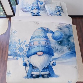 Obliečky DEPPA BLUE GNOM 3-dielna sada 140x200 cm