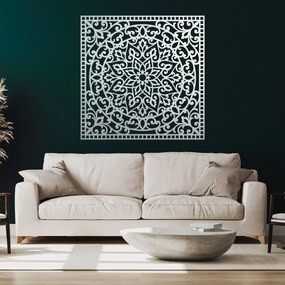 SENTOP | Drevená štvorcová mandala - elegantná dekorácia do obývačky | SENTOP PR0514
