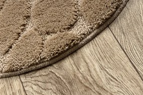 Kúpeľňový koberček SUPREME STONES kamienky, béžový kruh