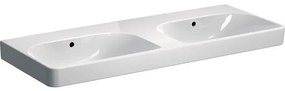 Geberit Smyle Square dvojumývadlo 120x48 cm bez otvoru pre batériu 500.224.01.1