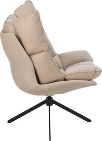 Béžové zamatové relaxačné kreslo Chair Relax Bubby Beige - 78*73*92cm