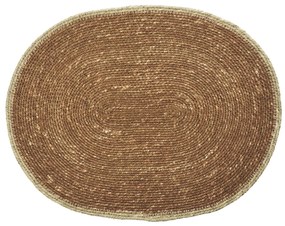 MADAM STOLTZ Prostírání Seagrass Natural Rim – set 2 ks Světle hnědé