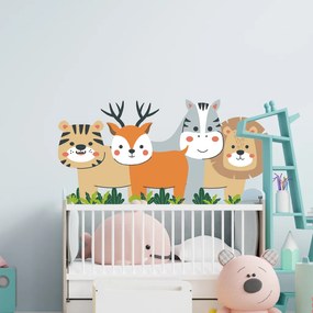 60x120cm Zvieratká - textilná nálepka na stenu