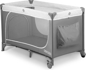 Ricokids Cestovná postieľka + matrac + taška 125x65x78cm RK-241 sivá