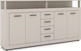 Komoda Luna 190 cm kašmírová