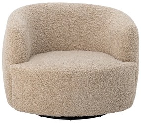 Béžové kreslo z textílie buklé Bocca – Bloomingville