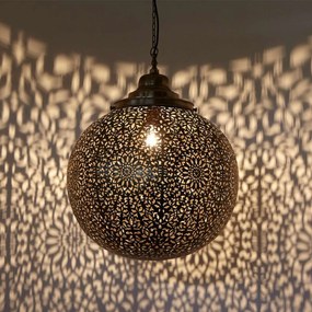 Luxusná mosadzná lampa Medina malá