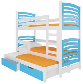 Poschodová detská posteľ 180x75 cm. Vlastná spoľahlivá doprava až k Vám domov. 1052116