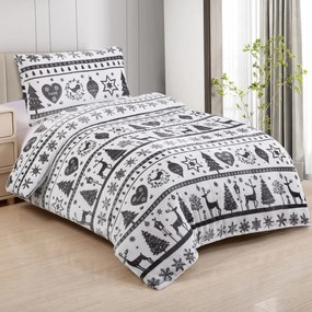 Homeville obliečky mikroplyš Vianoce 140x200/70x90 cm