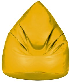 JAKS Mini sedací vak žltý eko koža