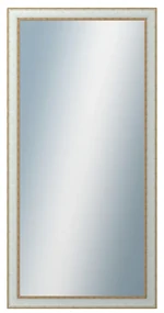 DANTIK - Zrkadlo v rámu, rozmer s rámom 60x120 cm z lišty DOPRODEJMETAL bielozlatá (3023)