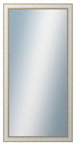 DANTIK - Zrkadlo v rámu, rozmer s rámom 60x120 cm z lišty DOPRODEJMETAL bielozlatá (3023)