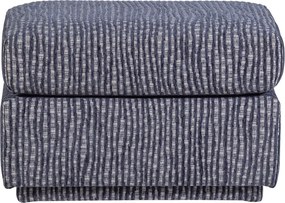 Sivomodrá čalúnená podnožka Lou – WOOOD