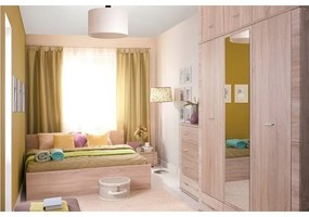 Nočný stolík THEMO 29x63 cm dub sonoma