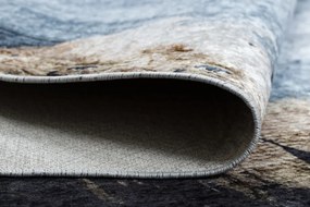 Dywany Łuszczów, Kusový koberec Miro 51573.802 Abstraction blue / gold, 160x220, viacfarebná, chodba / predsieň