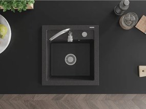 Mexen Vito - drez granitový 52,0x49,0cm, 1-komorový, čierna-škvrny, 6503521000-76