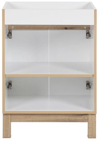 Kúpeľňová stojaci skrinka pod umývadlo BALI biela 60 cm