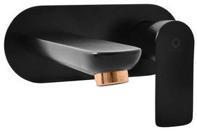 Batéria umývadlová podomietková Rav-Slezak Vltava čierne/zlato VT435CMATZ